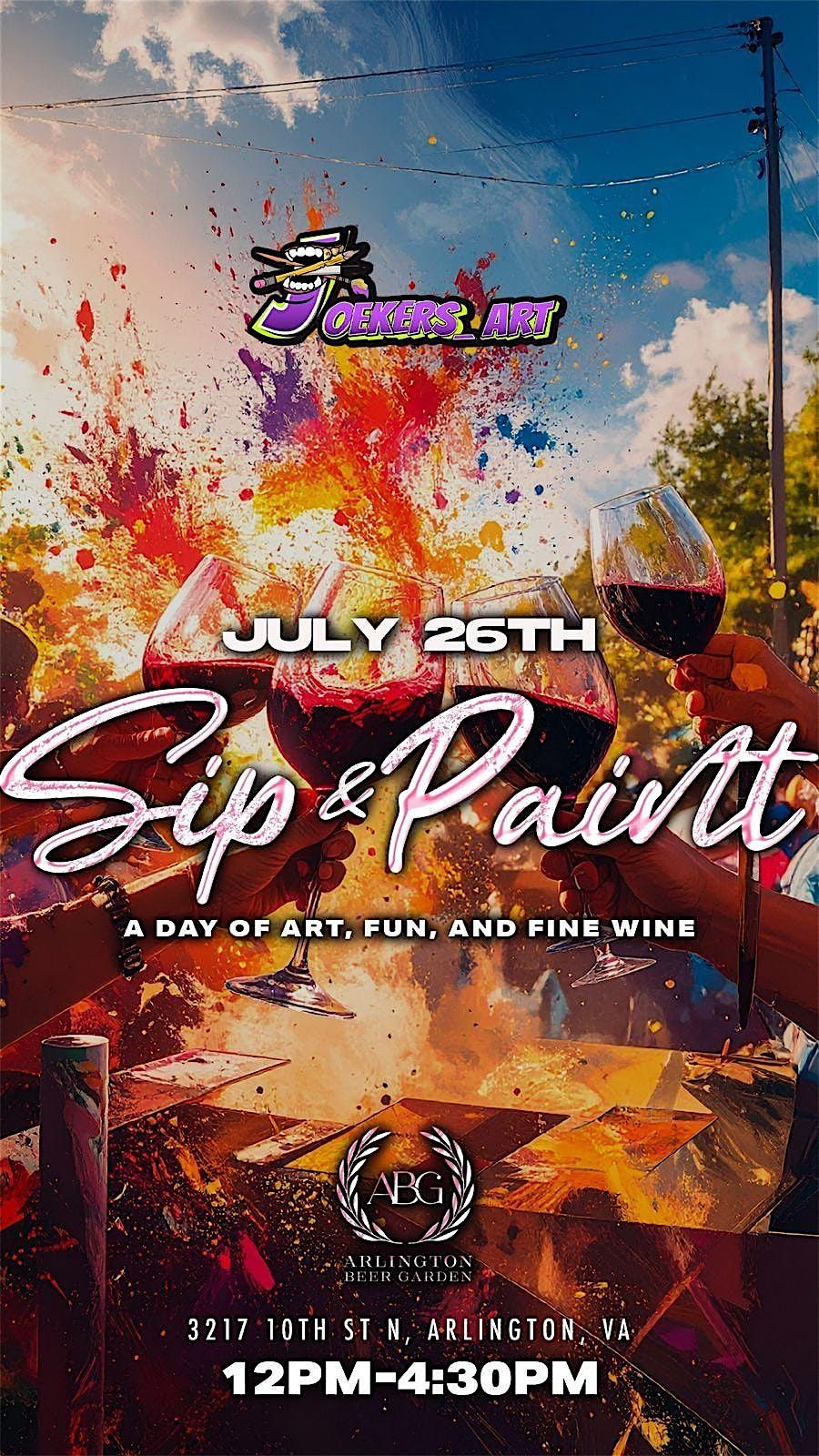 Sip & Paint in the Garden, 26 July | Event in Arlington | AllEvents