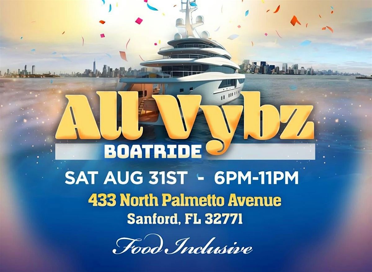 All Vybz Boatride, 31 August | Event in Sanford | AllEvents