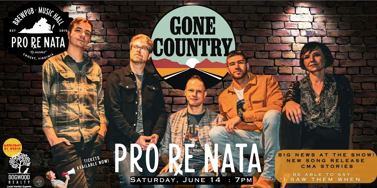 Gone Country @ Pro Re Nata, 14 June | Event in Crozet | AllEvents