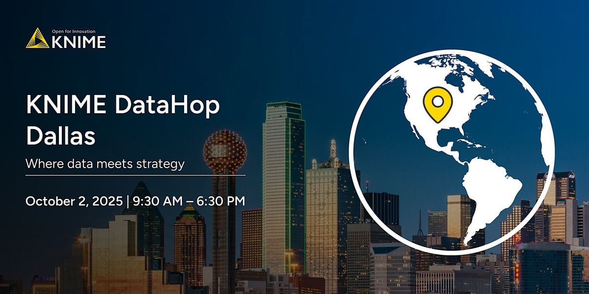 KNIME DataHop Dallas 2025, 2 October | Event in Dallas | AllEvents