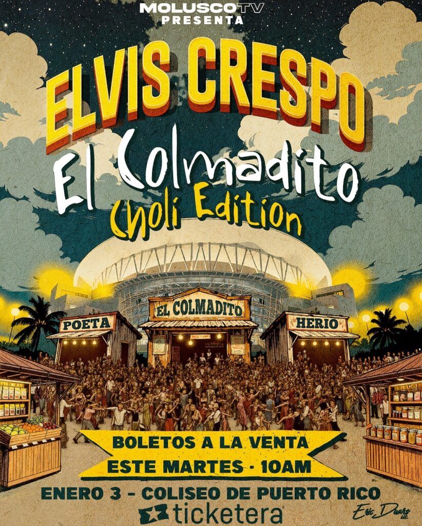 Elvis Crespo: El Colmadito - Choli Edition at Coliseo de Puerto Rico, 3 January | Event in San Juan | AllEvents