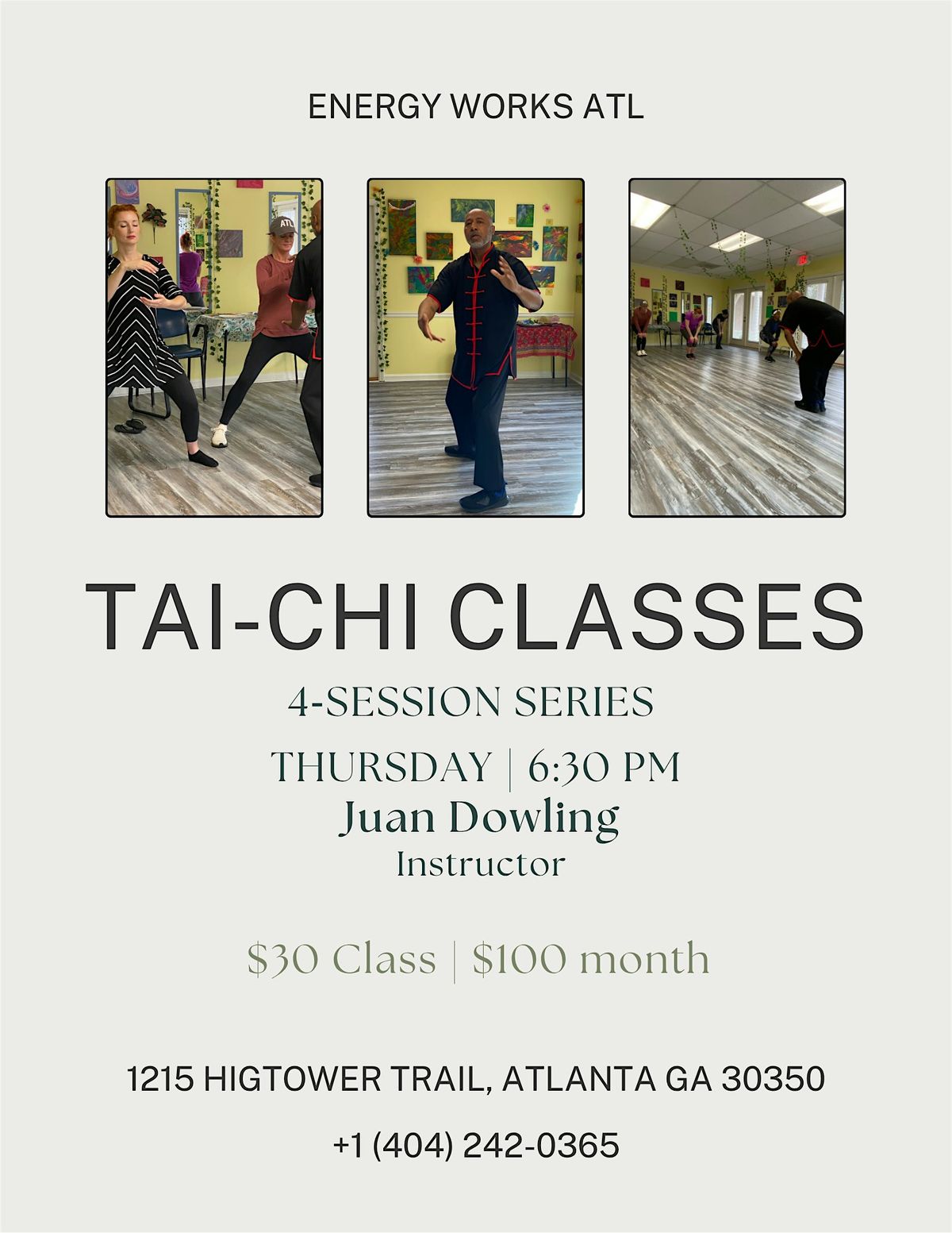 Tai-chi Class, 21 August | Event in Atlanta | AllEvents