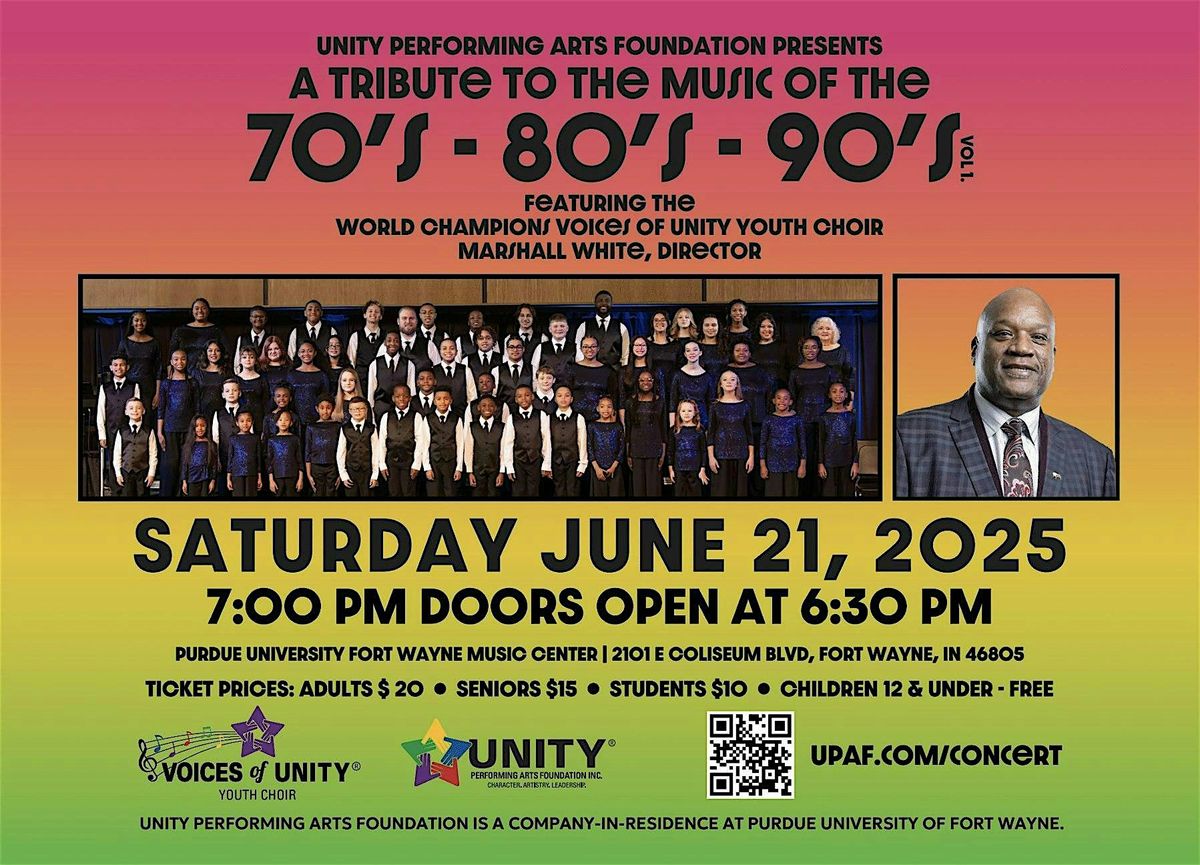 UNITY Presents- A Tribute to the Music of the 70s, 80s, and 90s Vol. 1, 21 June | Event in Fort Wayne | AllEvents