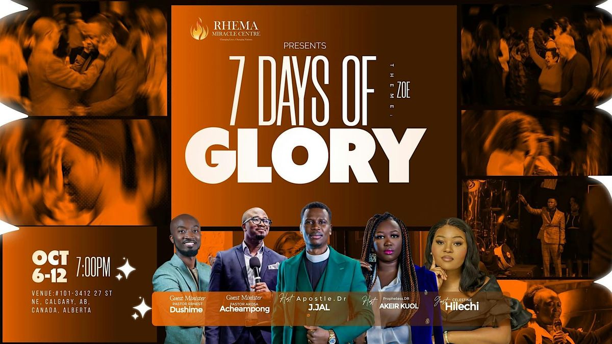 Seven days of glory conference #Zoe, 6 October | Event in Calgary | AllEvents