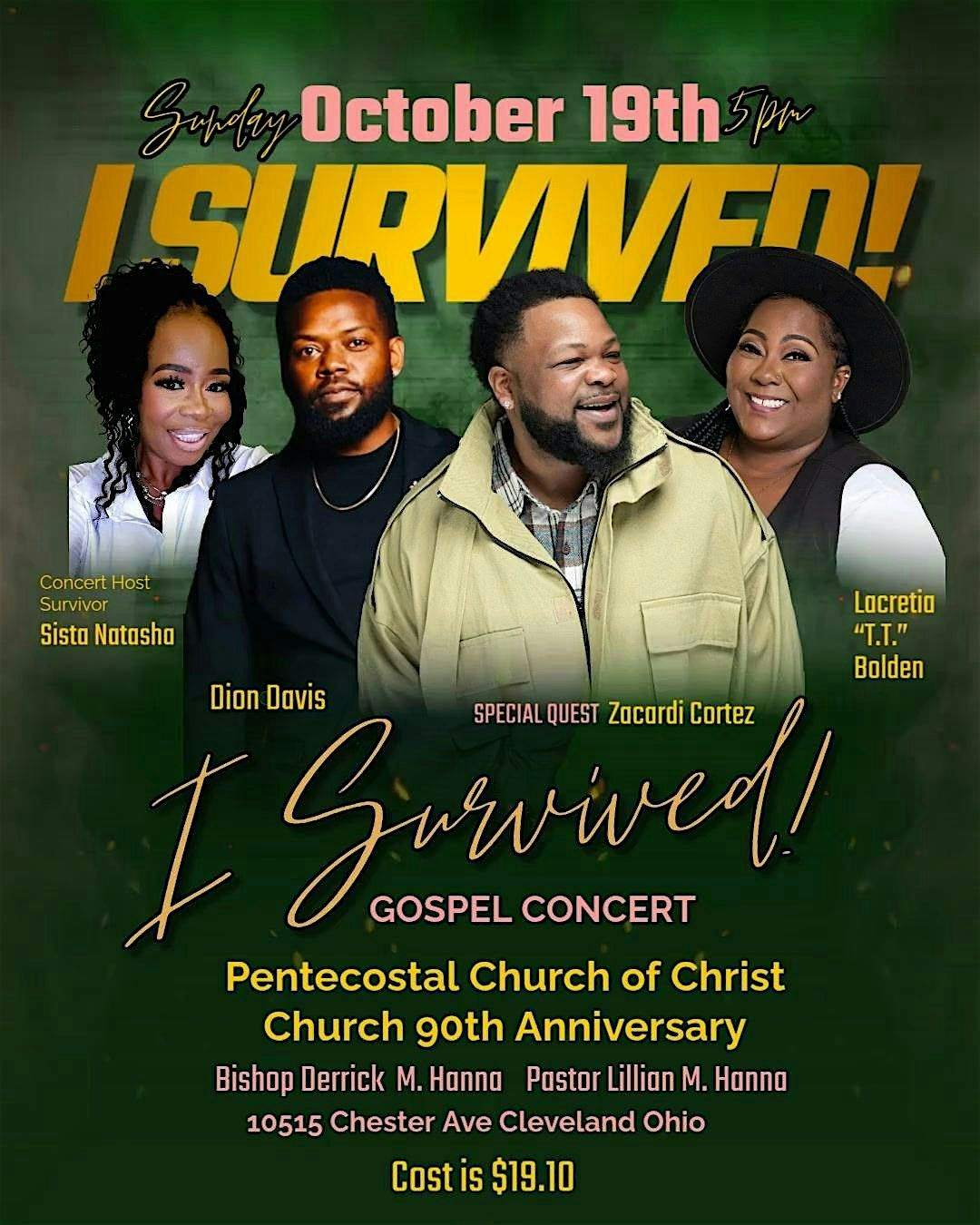 I Survived, 19 October | Event in Cleveland | AllEvents