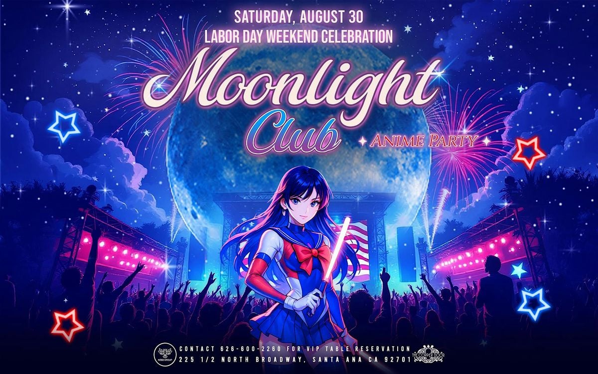 Moonlight Club: A Magical Anime Night, 30 August | Event in Santa Ana | AllEvents