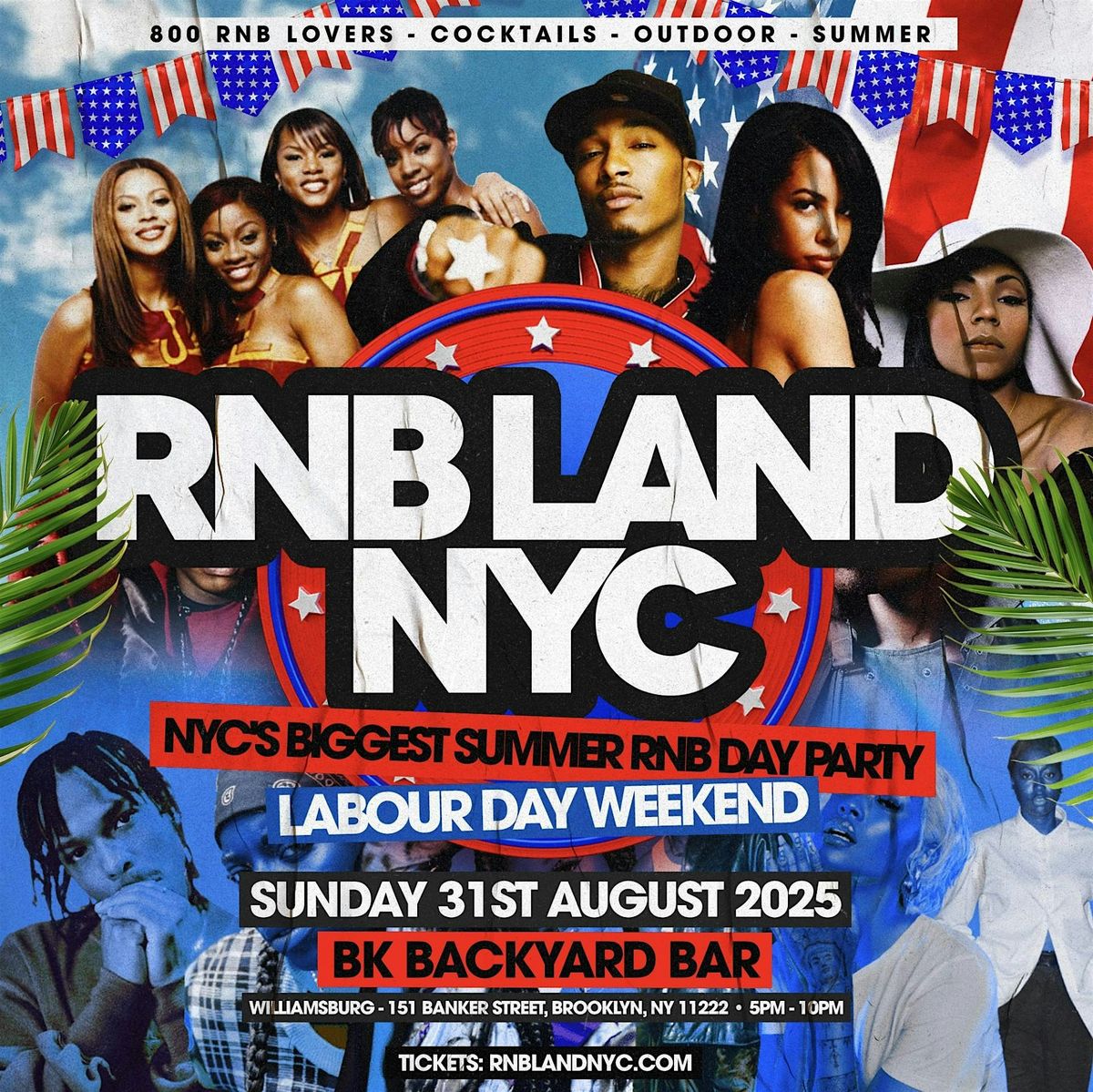 RNBLAND - NYC'S Biggest RnB Summer  Day Party (LABOUR DAY WEEKEND), 31 August | Event in Brooklyn | AllEvents