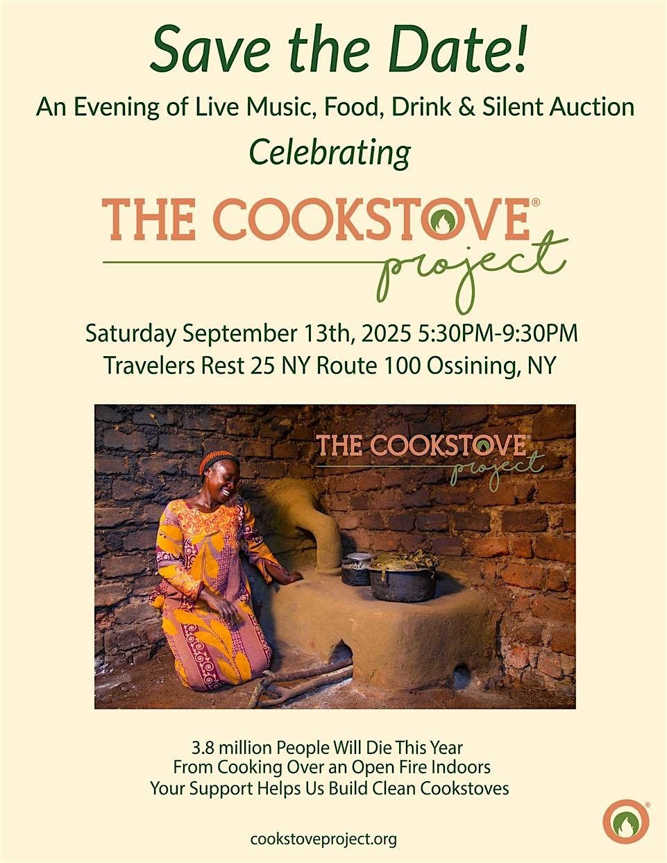 Cookstove Project Fundraising Dinner, 13 September | Event in Ossining | AllEvents