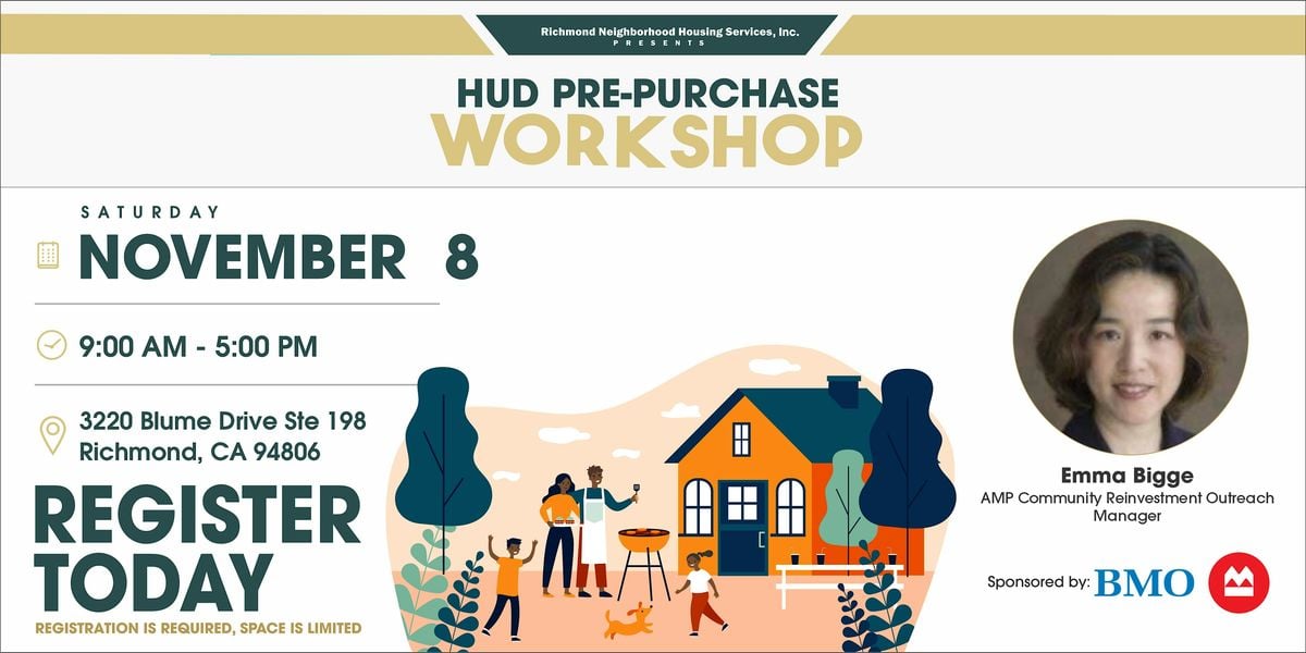 November's HUD Pre-Purchase Workshop!, 8 November | Event in Richmond | AllEvents