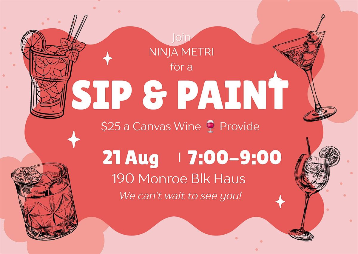 Sip and Paint Party, 21 August | Event in Rochester | AllEvents