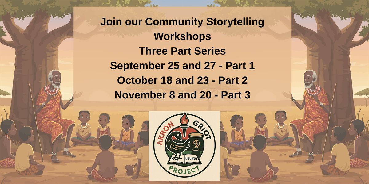 Bring It to Life: Why Every Voice Matters Storytelling Circle Series, 18 October | Event in Akron | AllEvents
