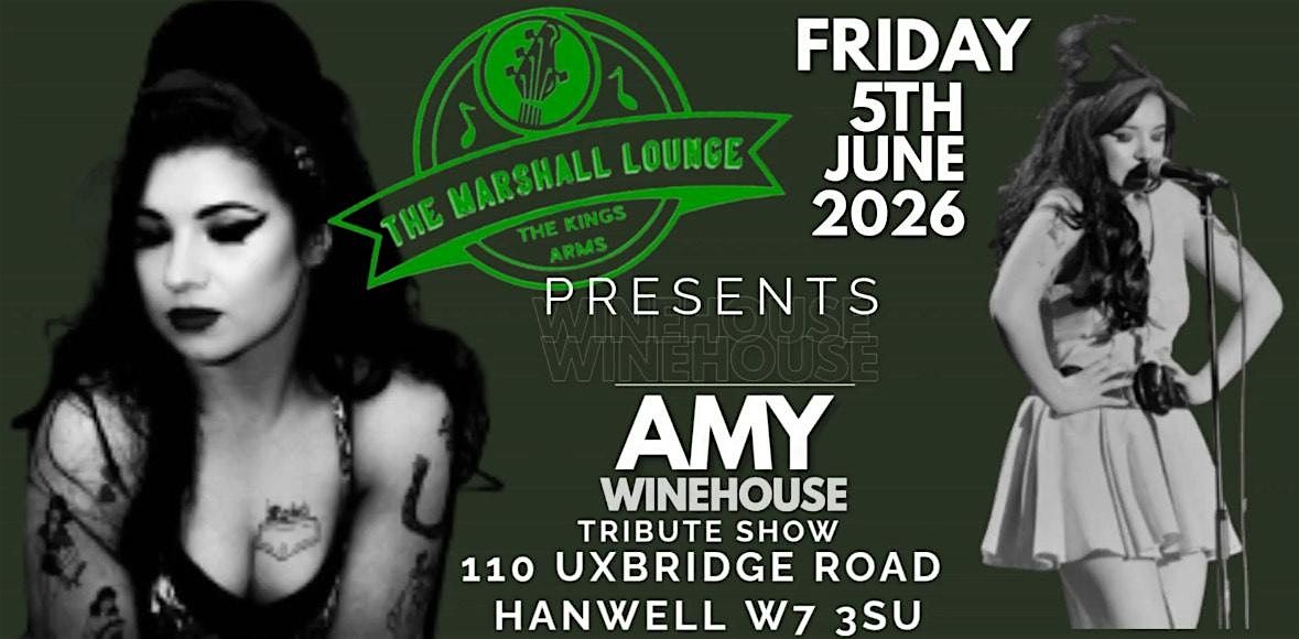 AMY WINEHOUSE TRIBUTE @ The Marshall Lounge, 5 June | Event in London | AllEvents