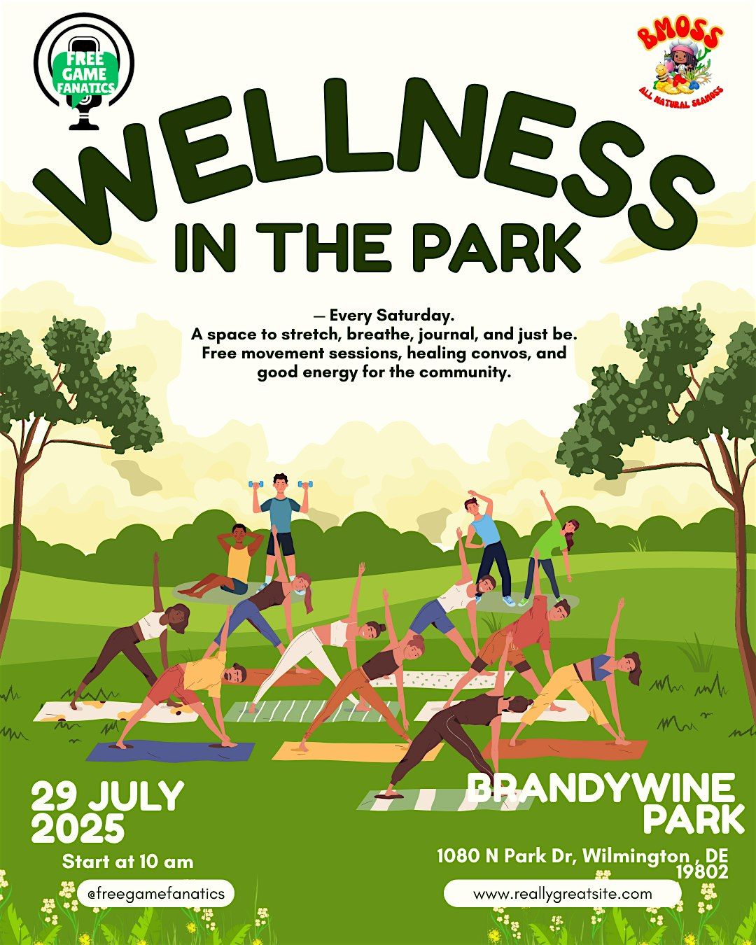 wellness in the park, 6 September | Event in Wilmington | AllEvents