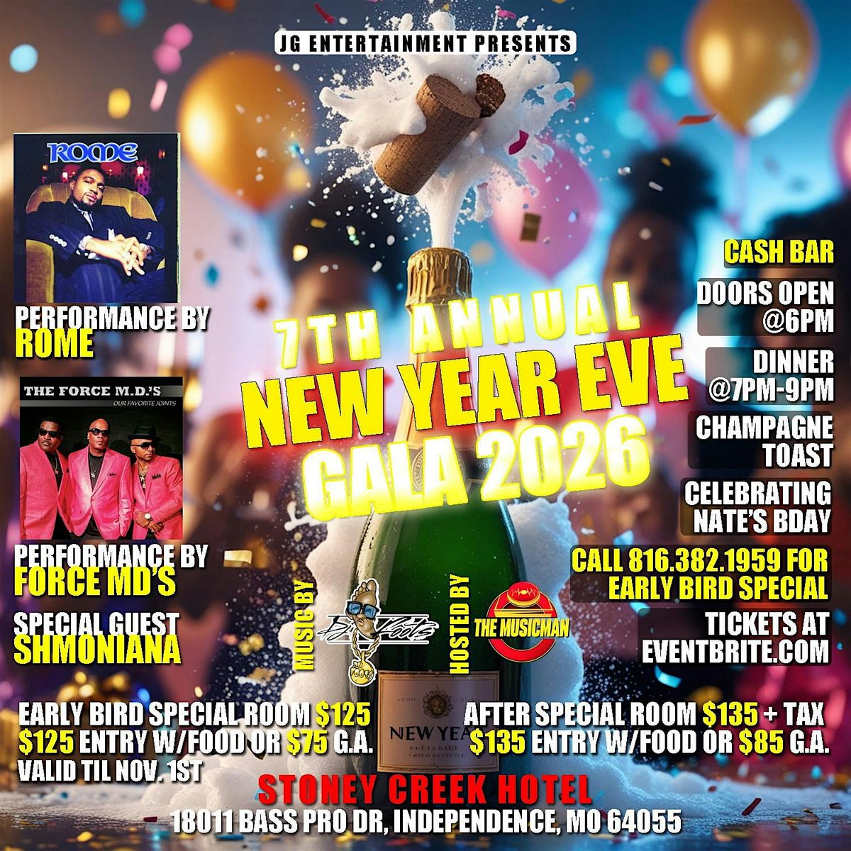 7th Annual New Years Eve Gala, 31 December | Event in Independence | AllEvents