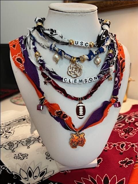 Bandana Collegiate Necklace Make n Take Drop in, 23 August | Event in Spartanburg | AllEvents