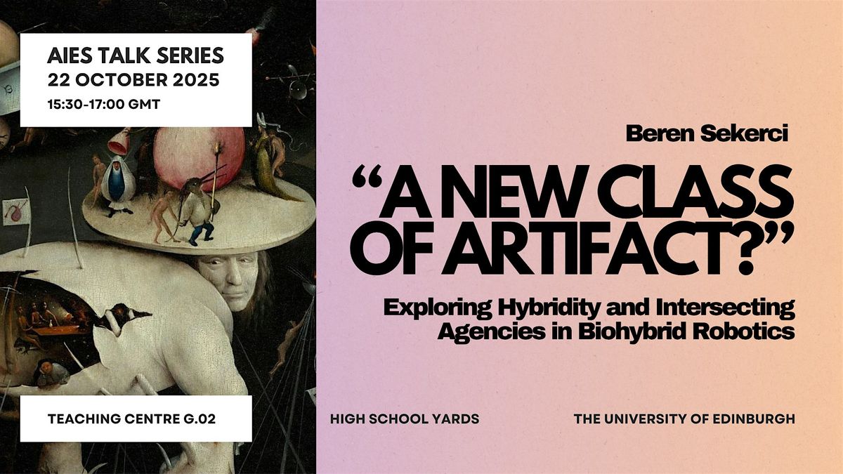 "A New Class of Artifact?", 22 October | Event in Edinburgh | AllEvents