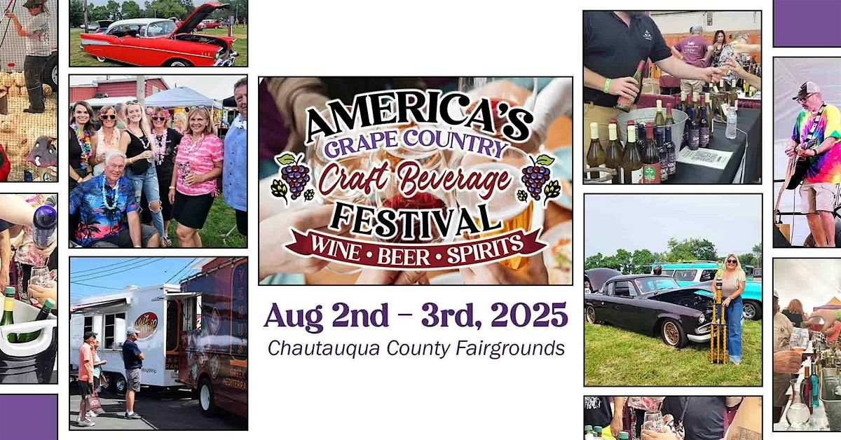 18th Annual America's Grape Country Craft Beverage Festival (AGC), 1 August | Event in Dunkirk | AllEvents