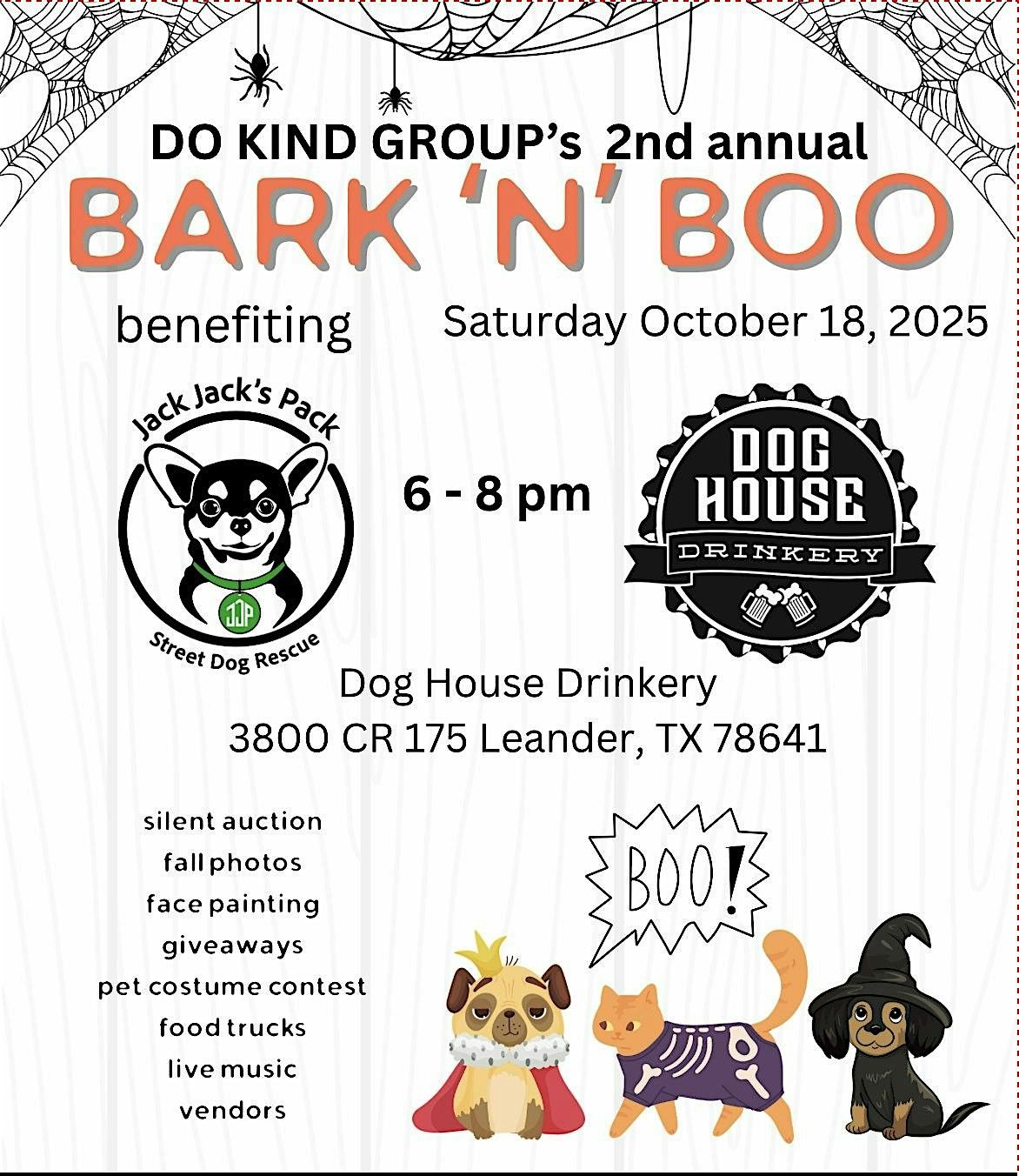 Bark N' Boo, 18 October | Event in Leander | AllEvents