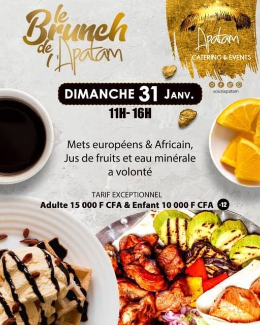 Le Brunch de lApatam, Sous l'Apatam, Abidjan, 31 January 2021