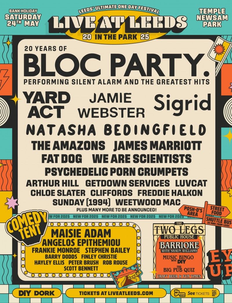 Live At Leeds In The Park 2025 Tickets, 24 May | Event in Leeds | AllEvents