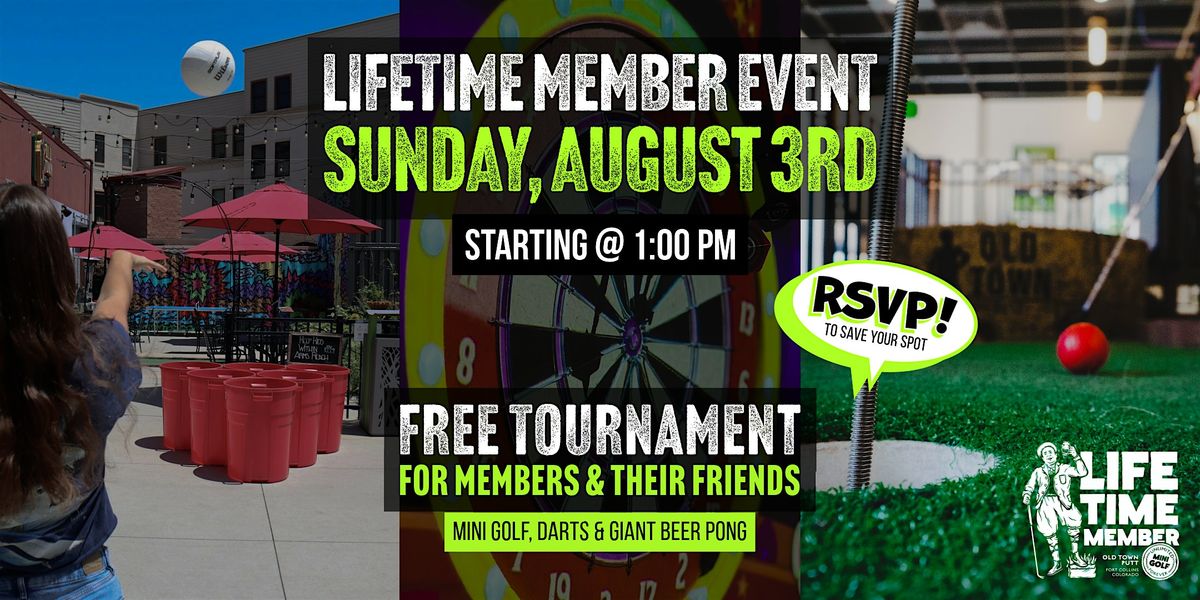 OTP Lifetime Member Event - Free Tournament, 3 August | Event in Fort Collins | AllEvents