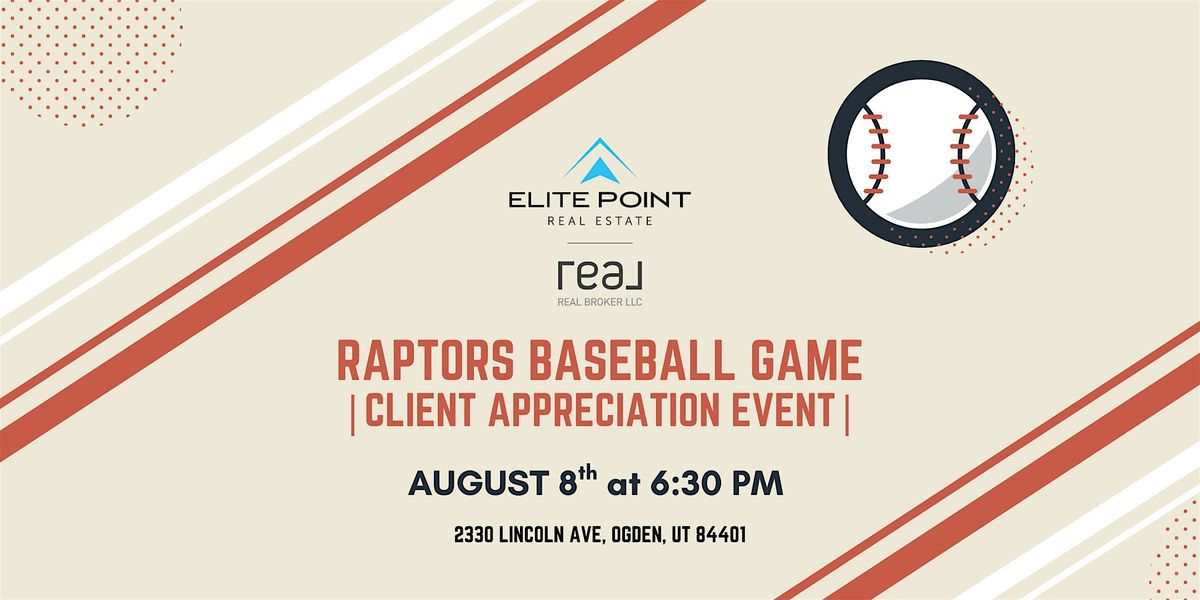 Raptors Game | Client Appreciation Event - Elite Point Real Estate | Event in Ogden | AllEvents