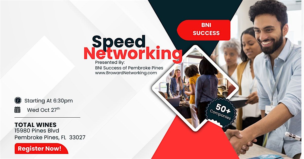 Broward Business Speed Networking Pembroke Pines/Weston/Miramar (In Person) | Event in Pembroke Pines | AllEvents