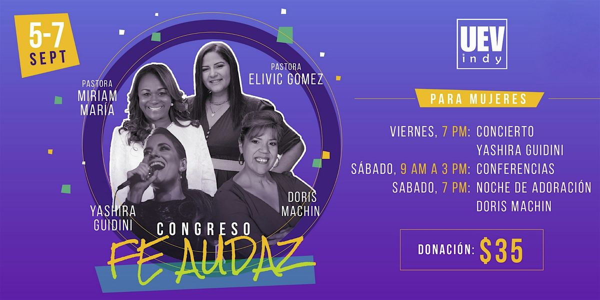 FE AUDAZ CONGRESO DE DAMAS 2025, 5 September | Event in Indianapolis | AllEvents