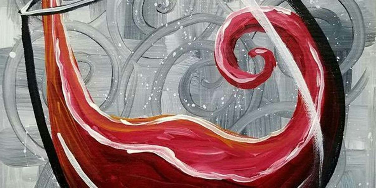 Swirling Red Wine Glass - Paint and Sip by Classpop!™, 6 June | Event in Austin | AllEvents
