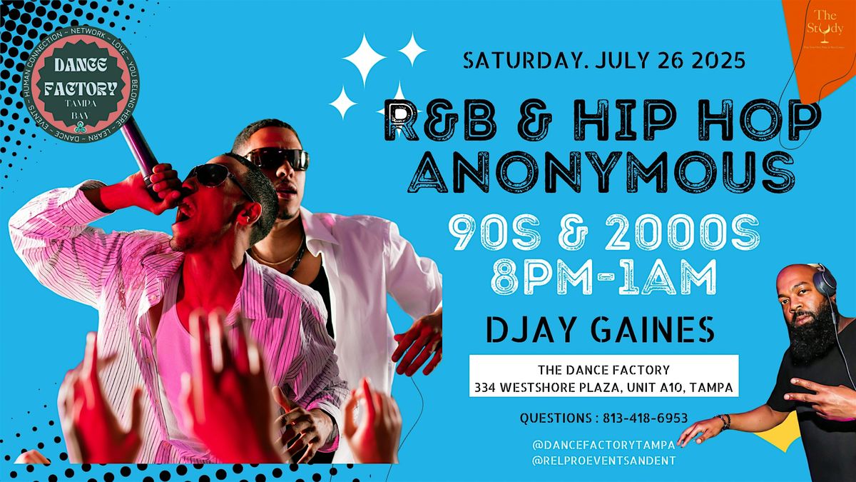 R&B & Hip Hop Anonymous, 26 July | Event in Tampa | AllEvents