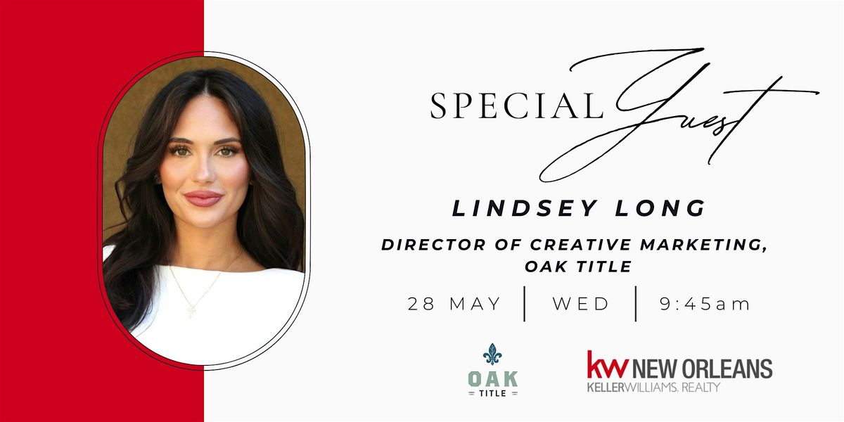 Special Guest: Lindsey Long, Oak Title, 28 May | Event in New Orleans | AllEvents