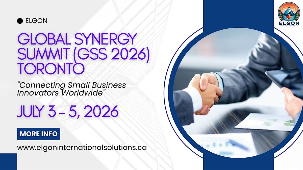 Global Synergy Summit 2026 (GSS26), 3 July | Event in Toronto | AllEvents
