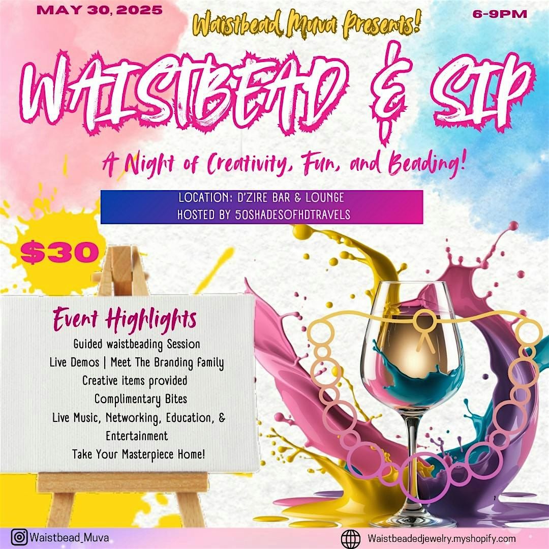 Waistbead & Sip, 30 May | Event in Birmingham | AllEvents