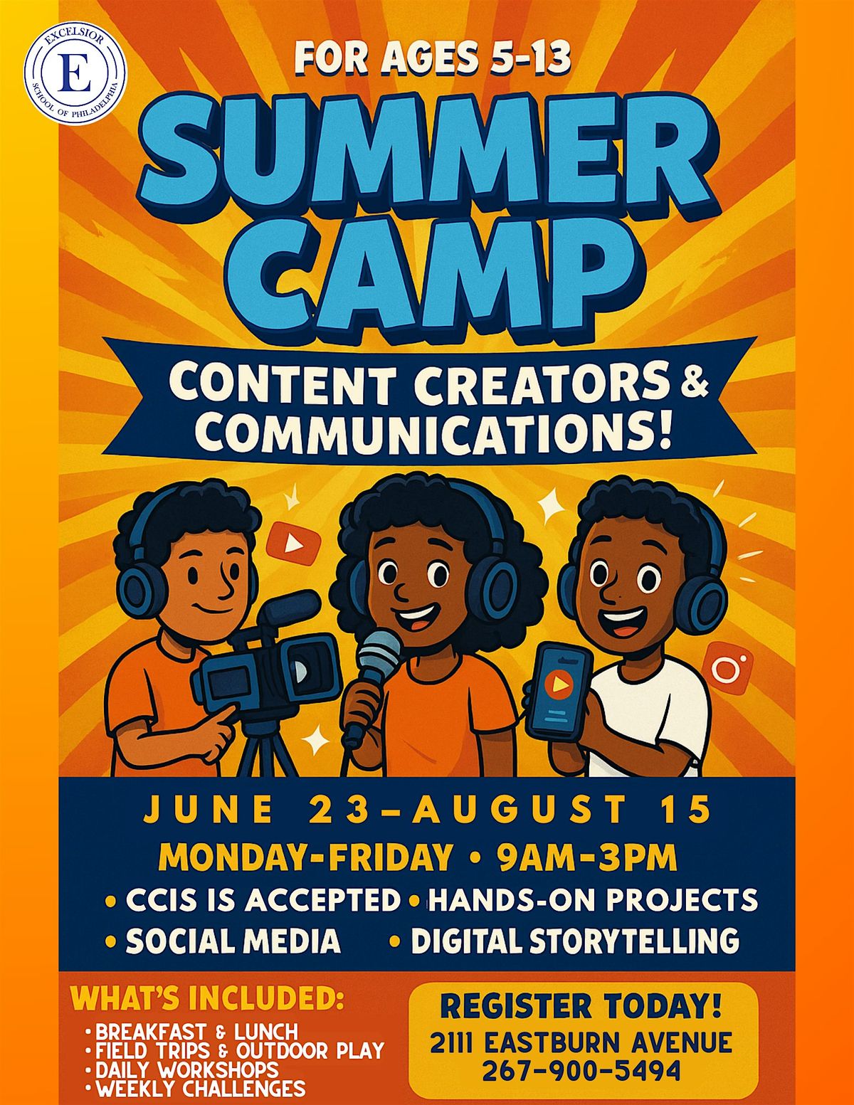 Content Creators Summer Camp, 23 June | Event in Philadelphia | AllEvents