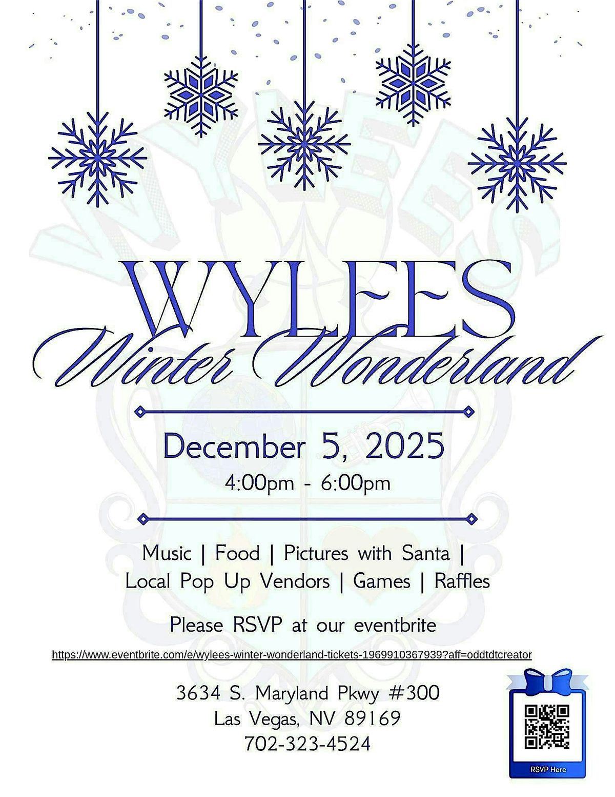 Wylees Winter Wonderland, 5 December | Event in Las Vegas | AllEvents