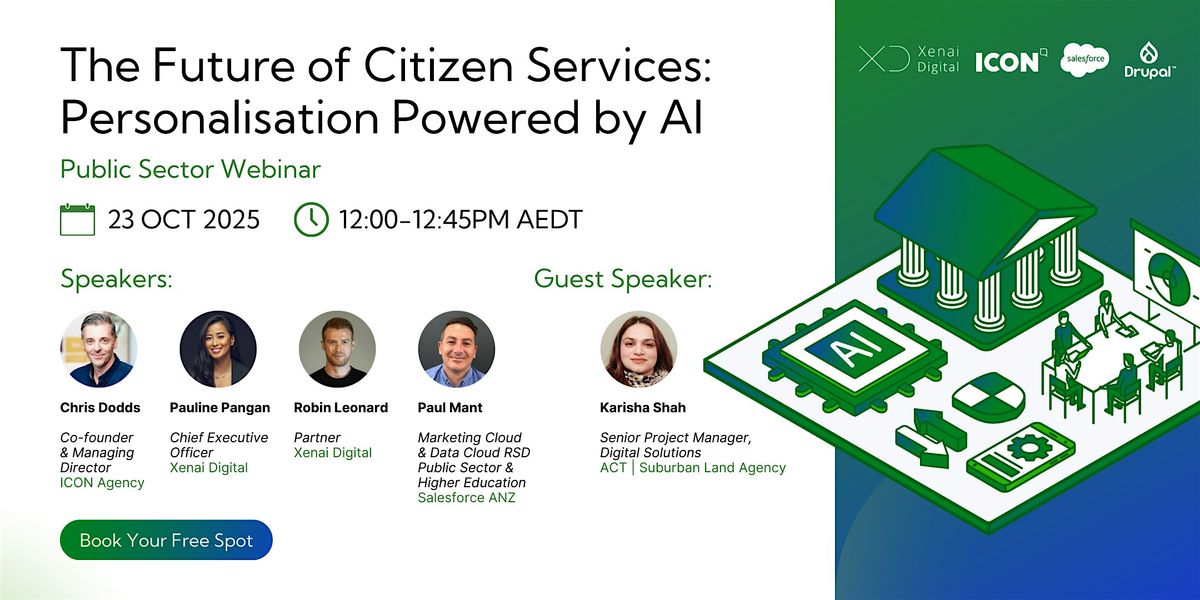 The Future of Citizen Services: Personalisation Powered by AI, 23 October | Event in Sydney | AllEvents