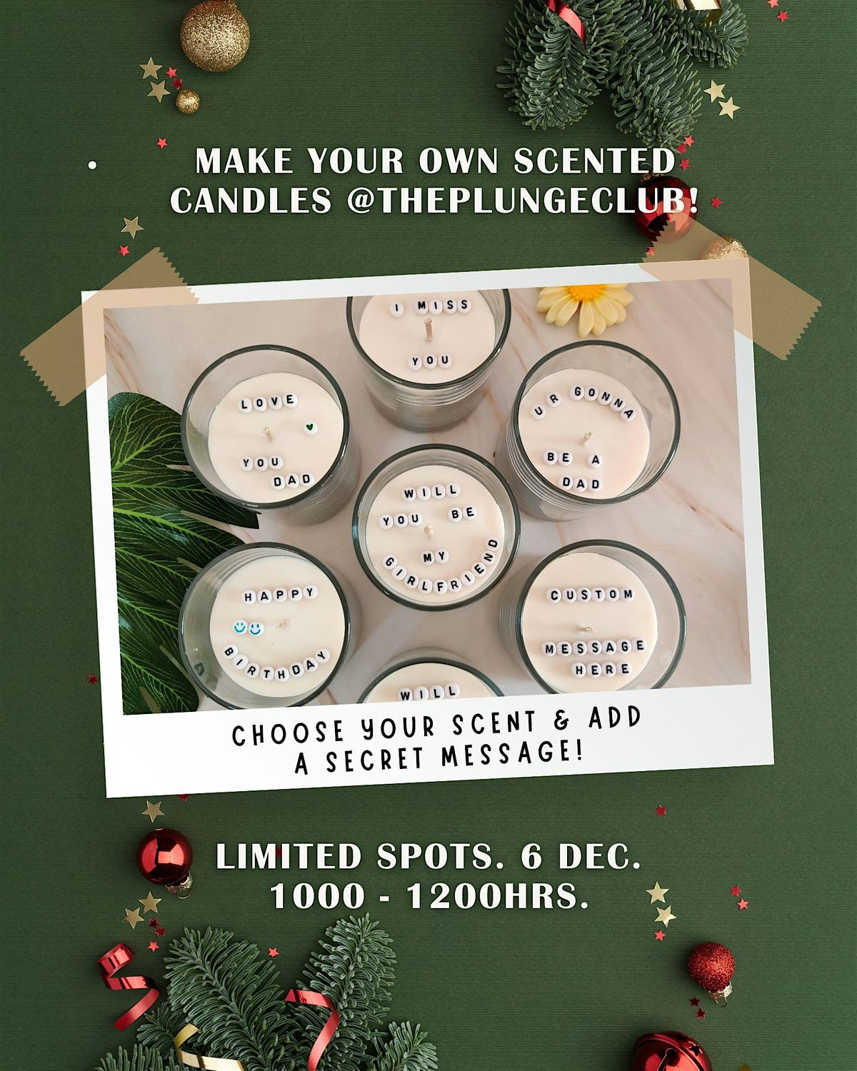 Candle-Making Workshop at Plunge Club!, 13 December | Event in Singapore | AllEvents