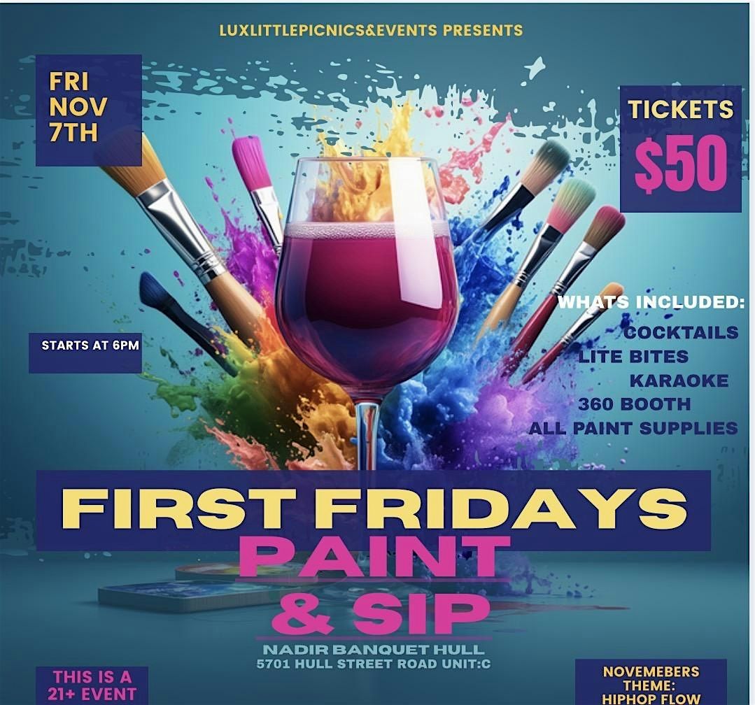 First Fridays Paint and Sip: HipHop Flow, 7 November | Event in Richmond | AllEvents
