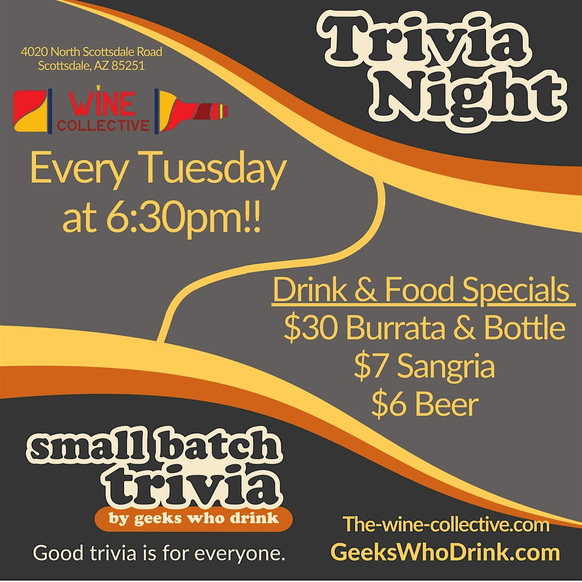Trivia Tuesday @ The Wine Collective of Scottsdale | Event in Scottsdale | AllEvents