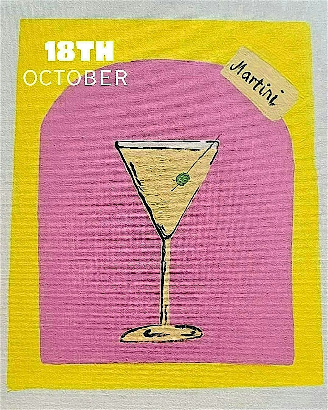 Sip & Paint: Martini Glass on Canvas | Event in Finnieston | AllEvents
