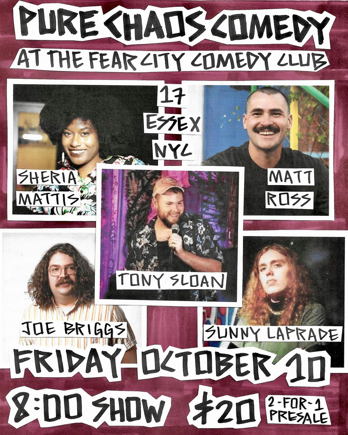 Pure Chaos Comedy BYOB Standup Show | Lower East Side, 10 October | Event in New York | AllEvents