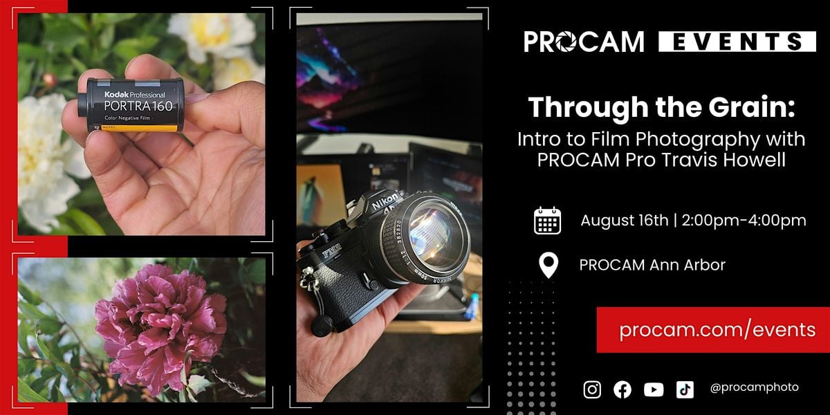 Through the Grain: Intro to Film Photography by Travis Howell, 16 August | Event in Ann Arbor | AllEvents