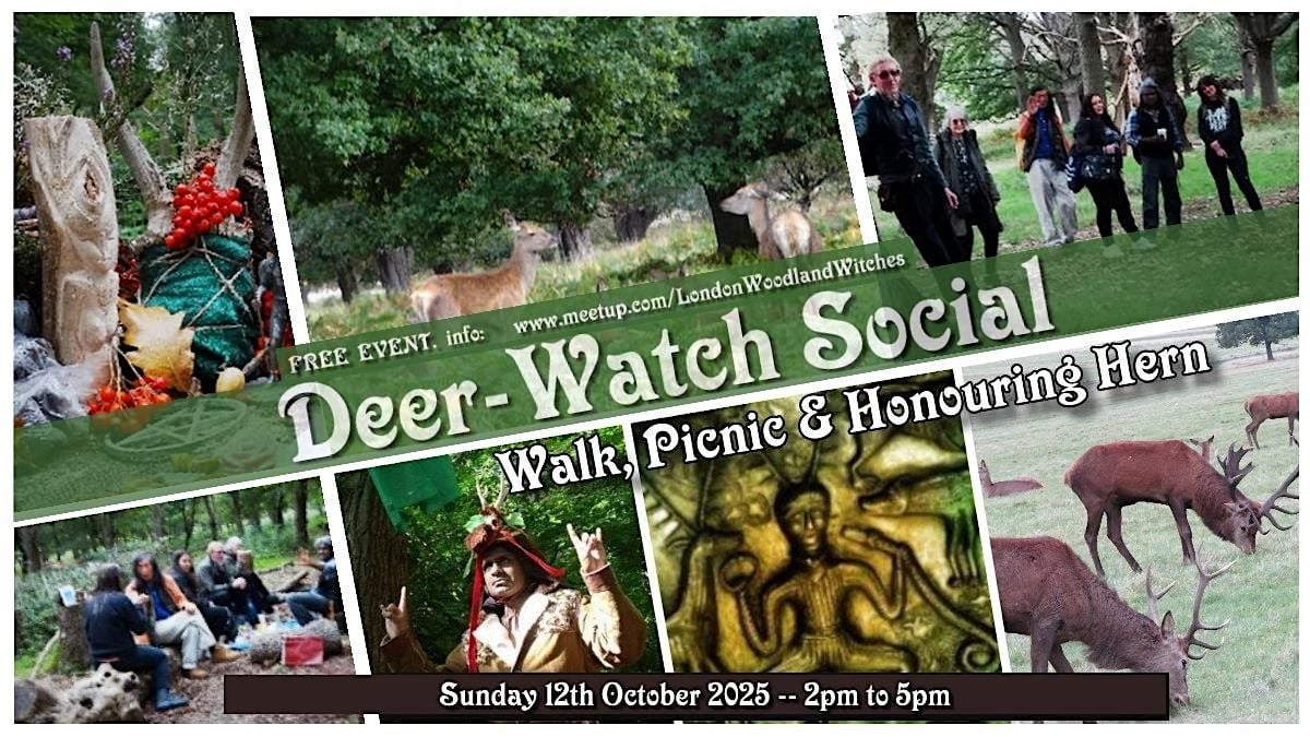 Deer-watch social : Walk, Picnic in local woods, 12 October | Event in Richmond | AllEvents