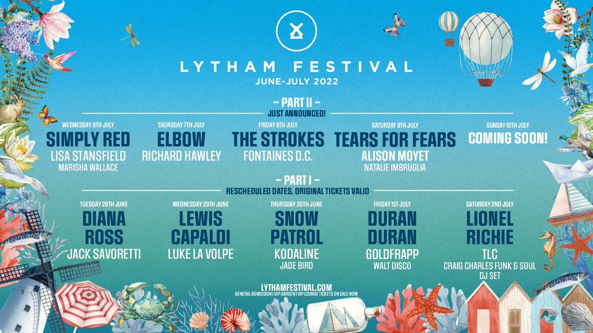 2025 Lytham Festival - Saturday at Lytham Green, 5 July | Event in Lytham St Annes | AllEvents