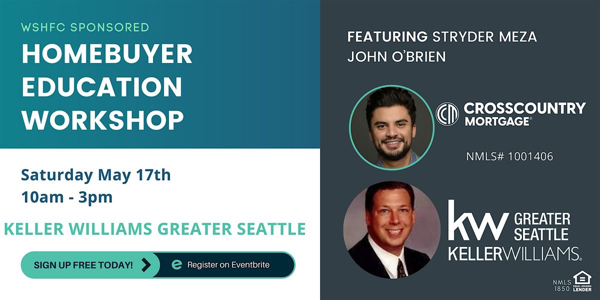 WSHFC Down Payment Assistance and First Time Home Buyer Class, 17 May | Event in Seattle | AllEvents
