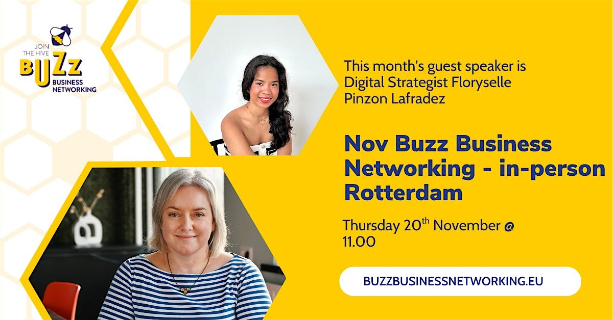 Nov 2025 Buzz Business Networking Meet Up – Rotterdam, 20 November | Event in Rotterdam | AllEvents