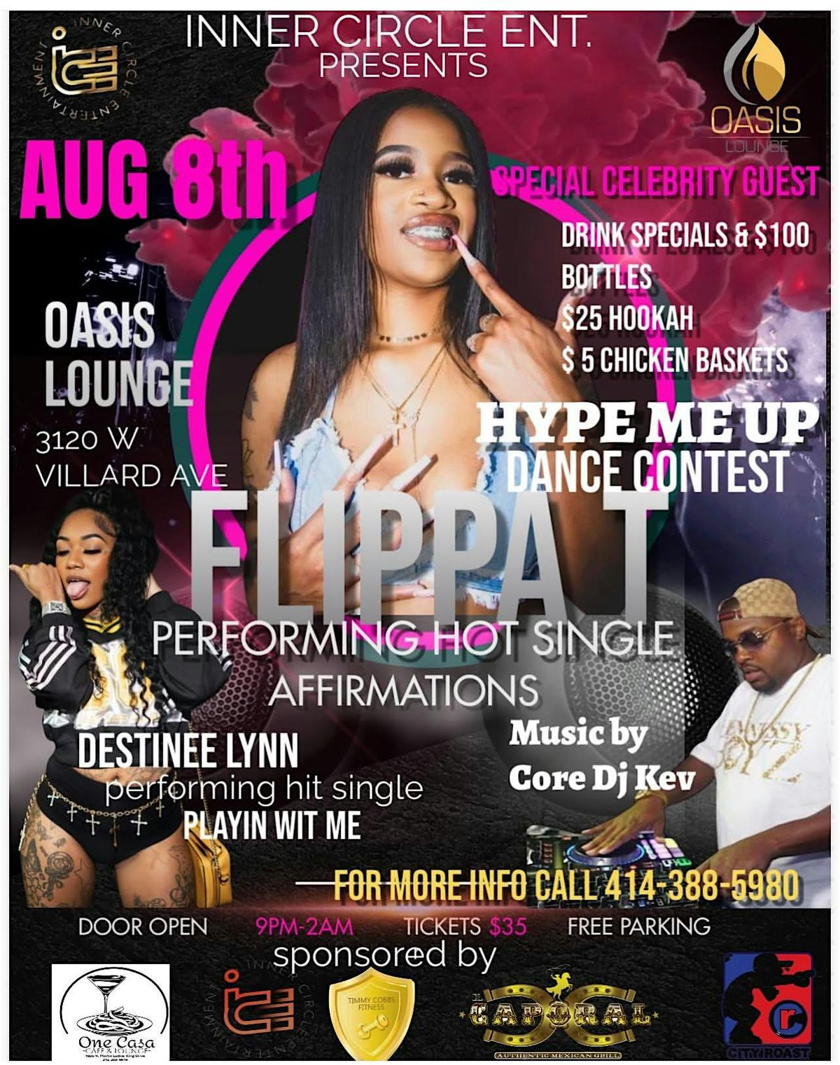 Flippa T performing Hit single affirmations, 8 August | Event in Milwaukee | AllEvents