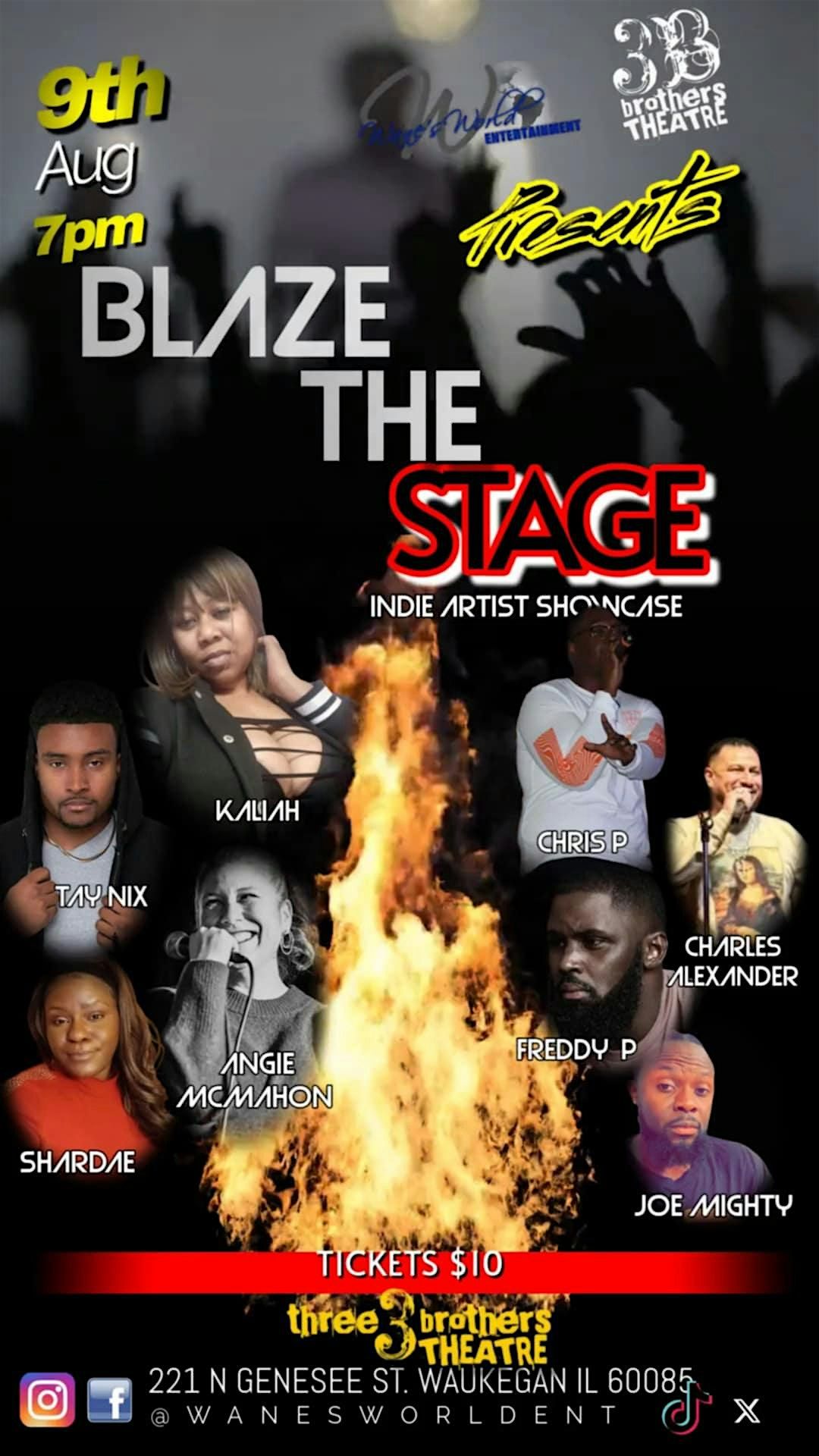 Blaze the Stage, 9 August | Event in Waukegan | AllEvents