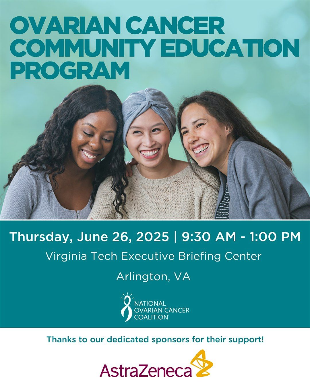 Navigating Ovarian Cancer: Tools & Support for Survivors and Caregivers, 26 June | Event in Arlington