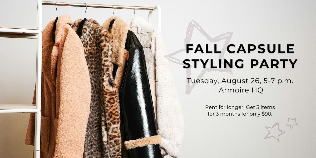Fall Capsule Styling Party, 26 August | Event in Seattle | AllEvents